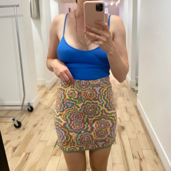 70's skirt mini acrylic // New - Picture 2 of 5